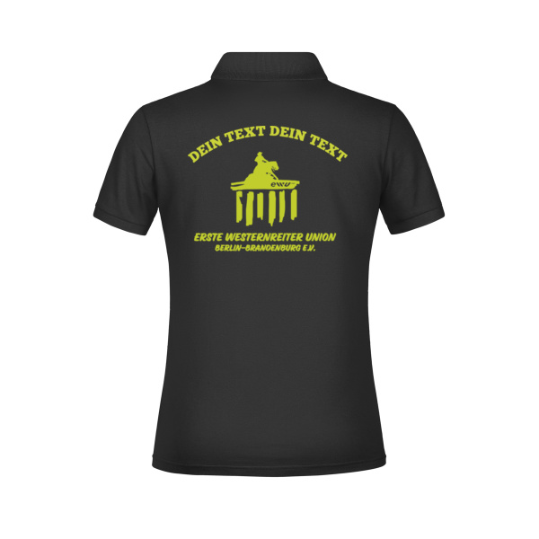 Basic Polo Lady mit Rückendruck Miniaturansicht