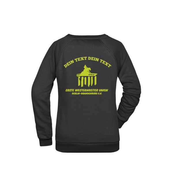 Basic Sweat Lady mit Rückendruck Miniaturansicht