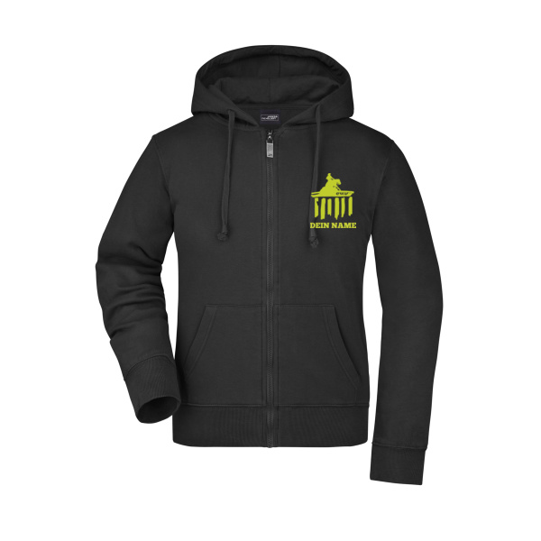 Premium Sweatjacke Lady mit Brust- & Rückendruck Miniaturansicht