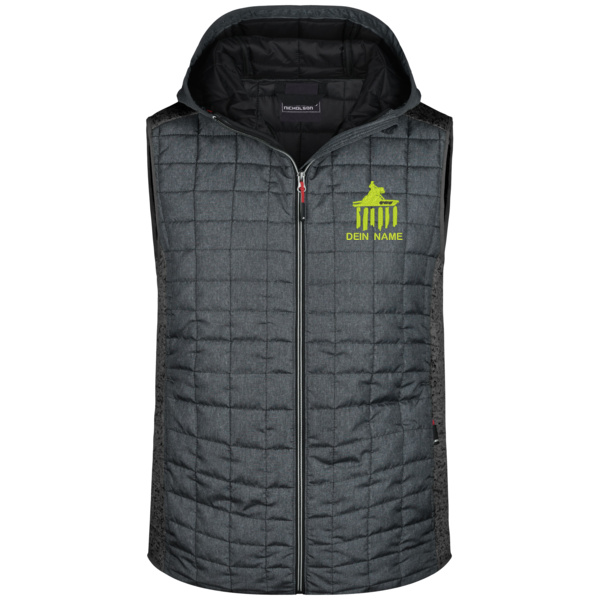 Premium Weste Men mit Brust- & Rückenstick Miniaturansicht