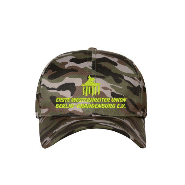6 Panel Camouflage Cap mit Frontstick Miniaturansicht
