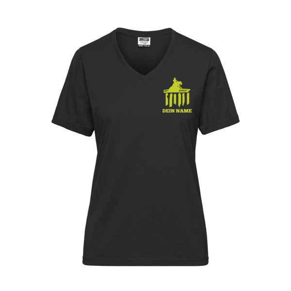 Brust- & Rückendruck - Ladies' BIO Workwear T-Shirt Miniaturansicht